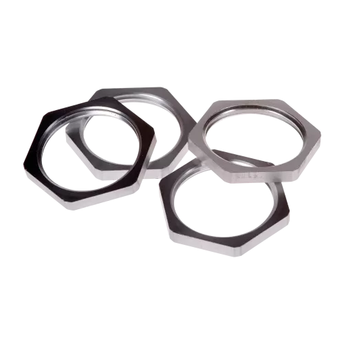 Group of 4 AXIS conduit locknuts.