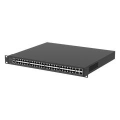 AXIS D8248 Managed PoE++ Switch, left angle.