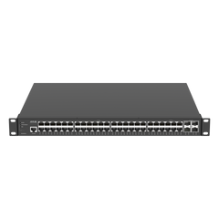 AXIS D8248 Managed PoE++ Switch, front top angle.