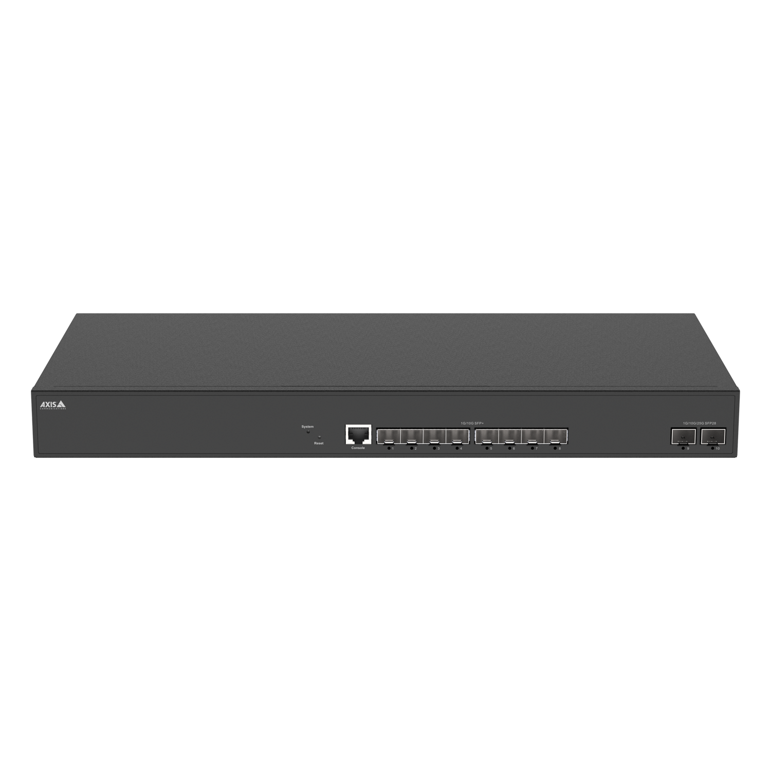 AXIS D8308 Managed PoE++ Switch, front angle.