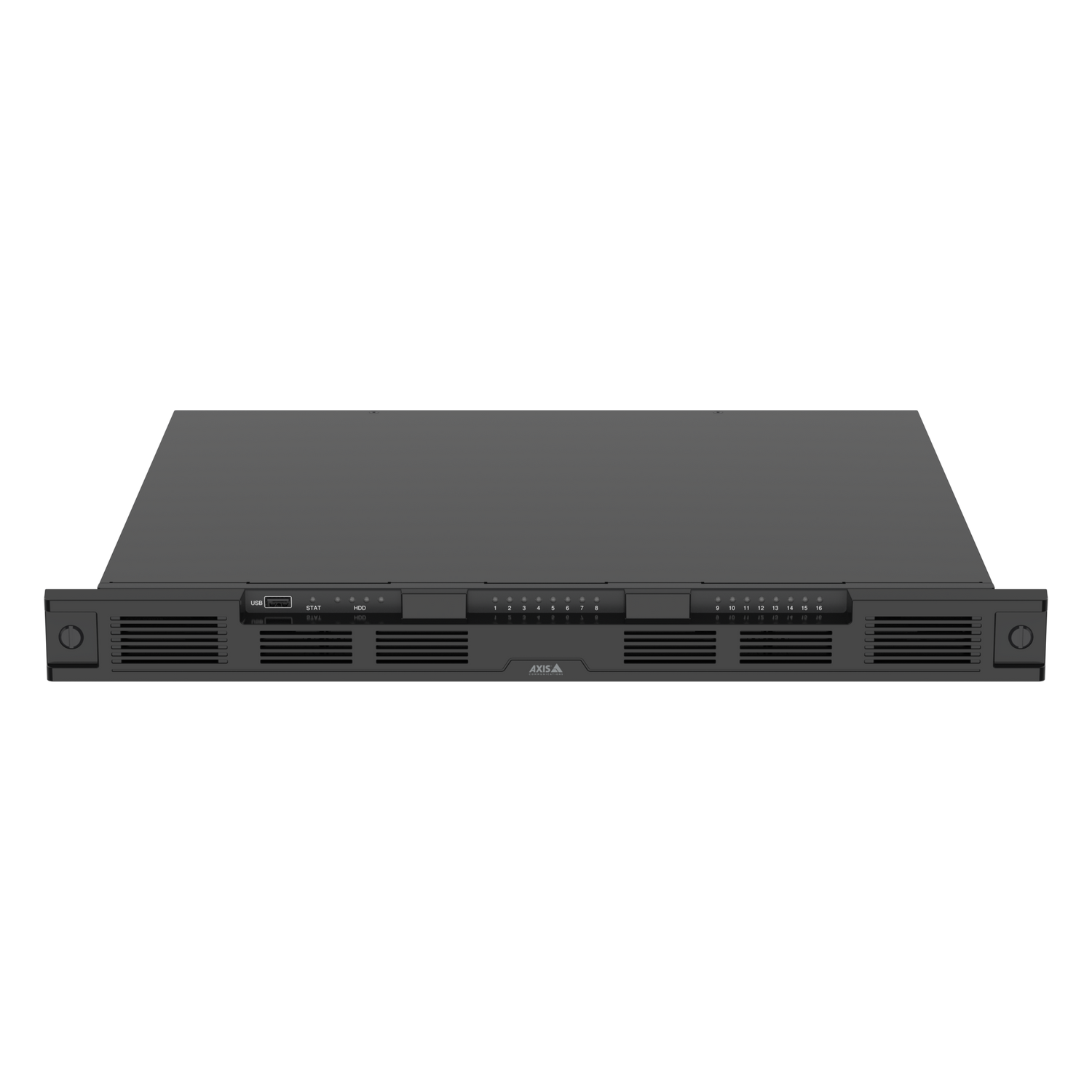 S3016 video recorder PoE switch front angle.