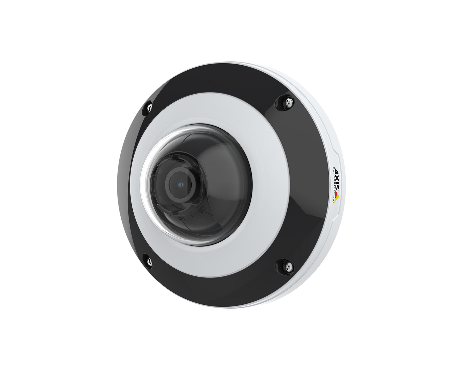 Axis f4105 wall mount camera angled to the left.
