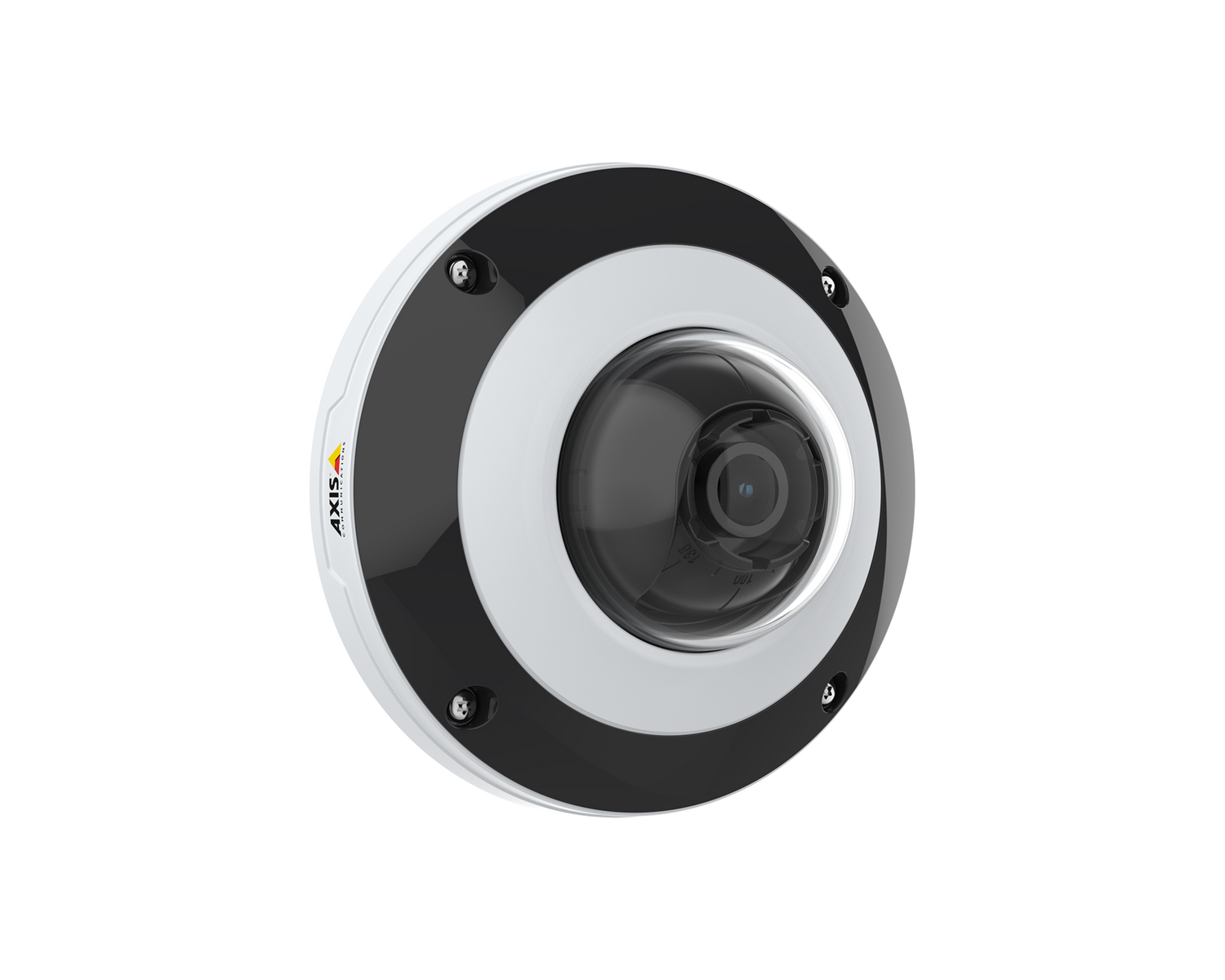 Axis f4105 wall mount camera angled to the right.