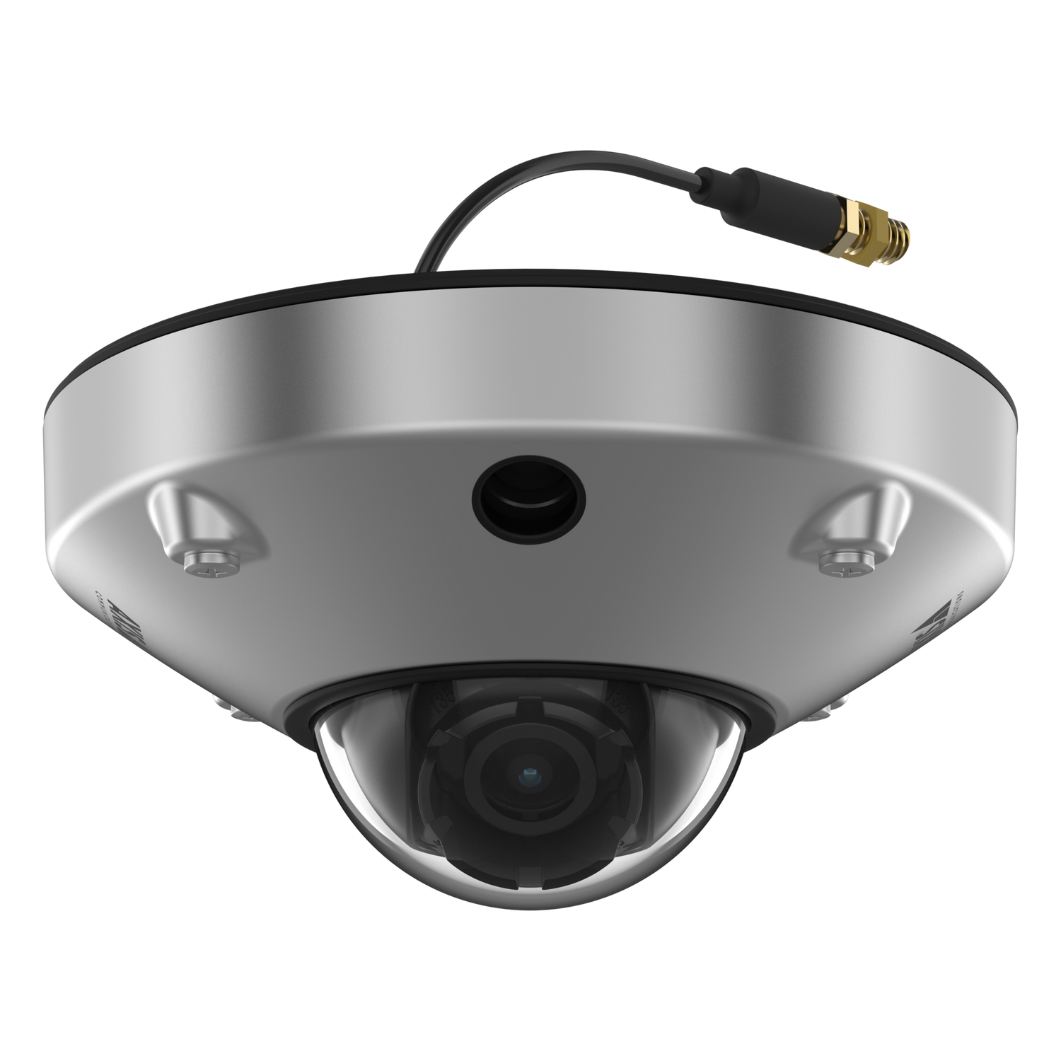 AXIS F4105 SLRE cieling mount camera angled with pig tail connection.