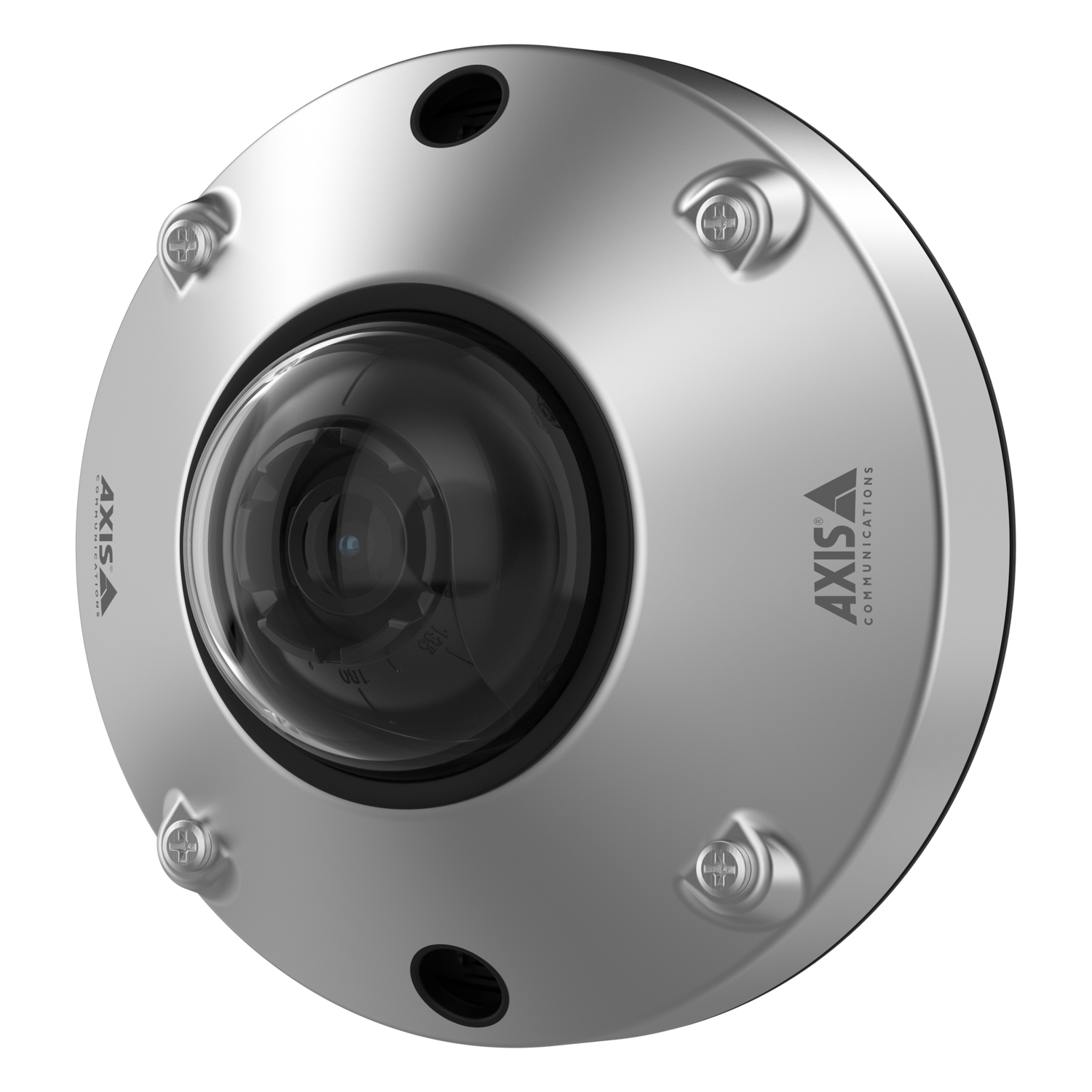AXIS F4105 SLRE wall mount camera angled right.