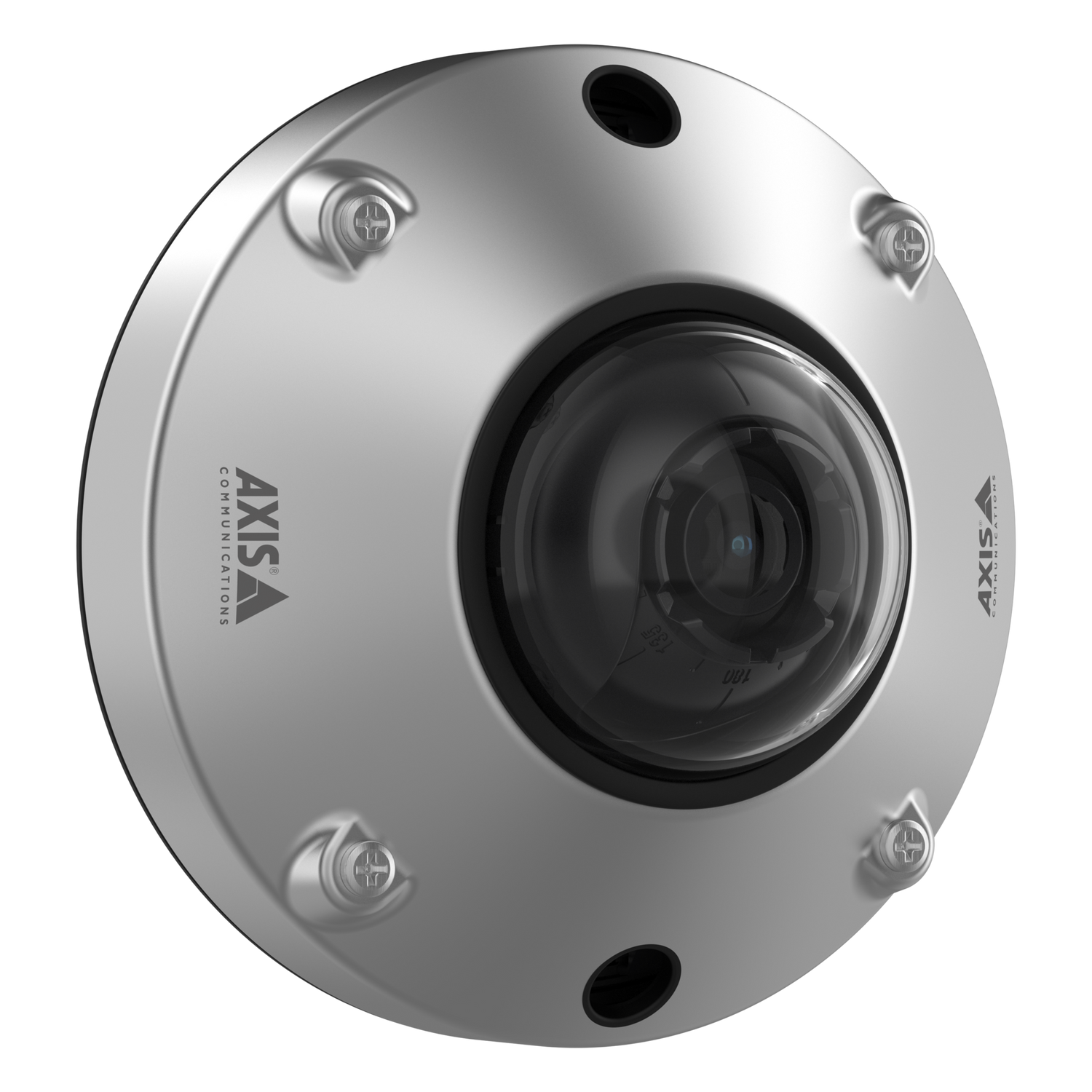 AXIS F4105 SLRE wall mount camera angled right.