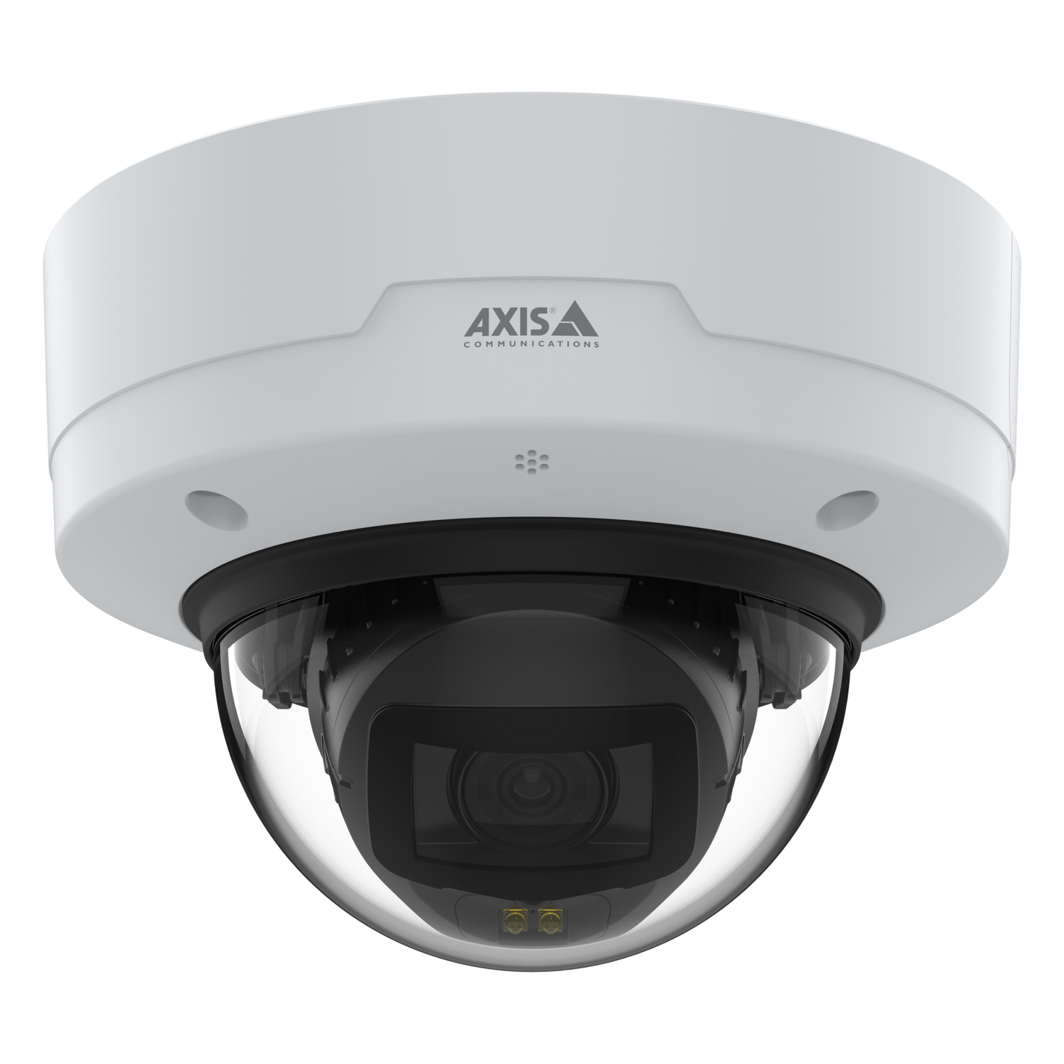 P3267 L V E cieling mount camera, front angle, rotated left.