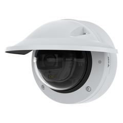 P3267 L V E Wall mount camera, with weather shielding.