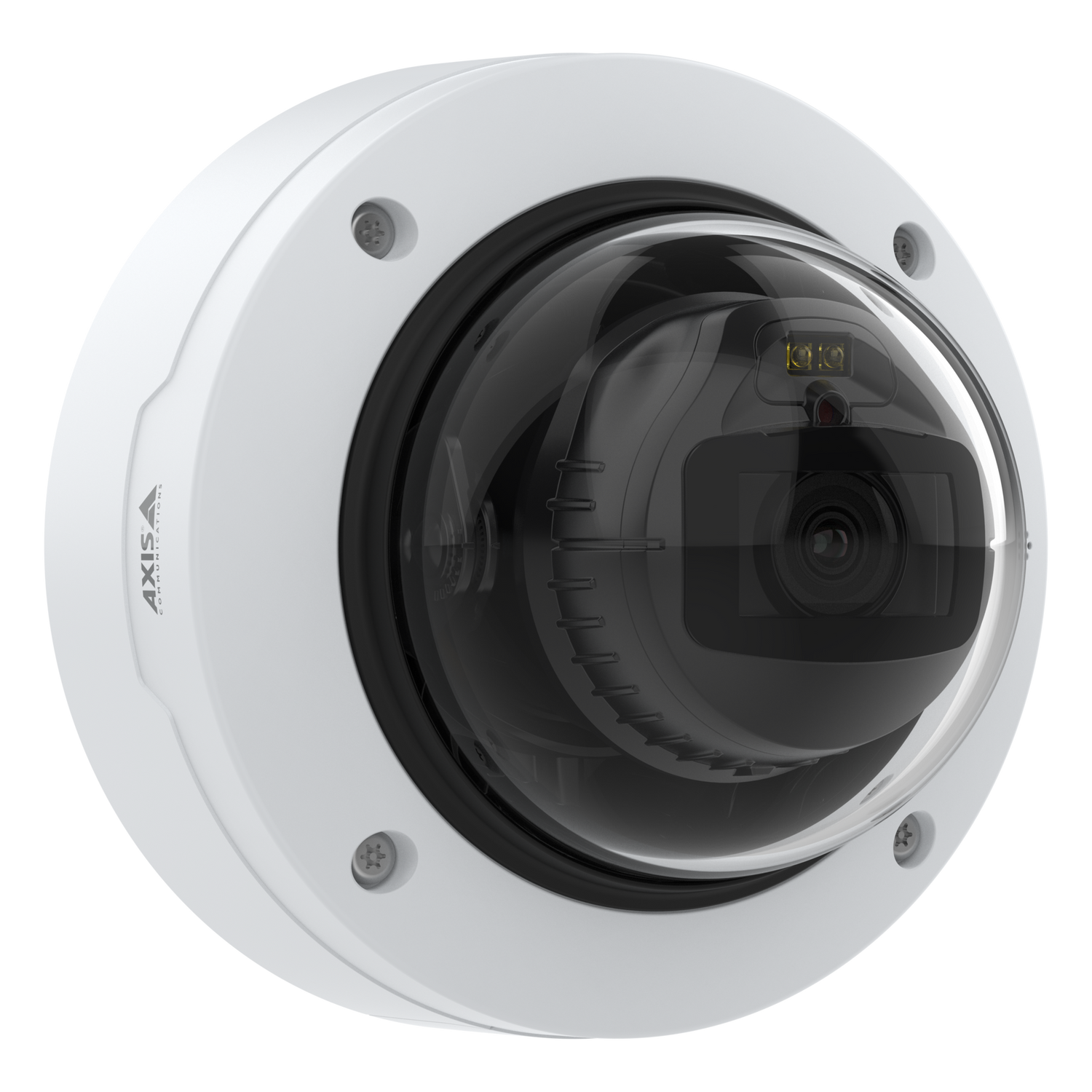 P3267 L V E wall mount camera, front angle, rotated right.