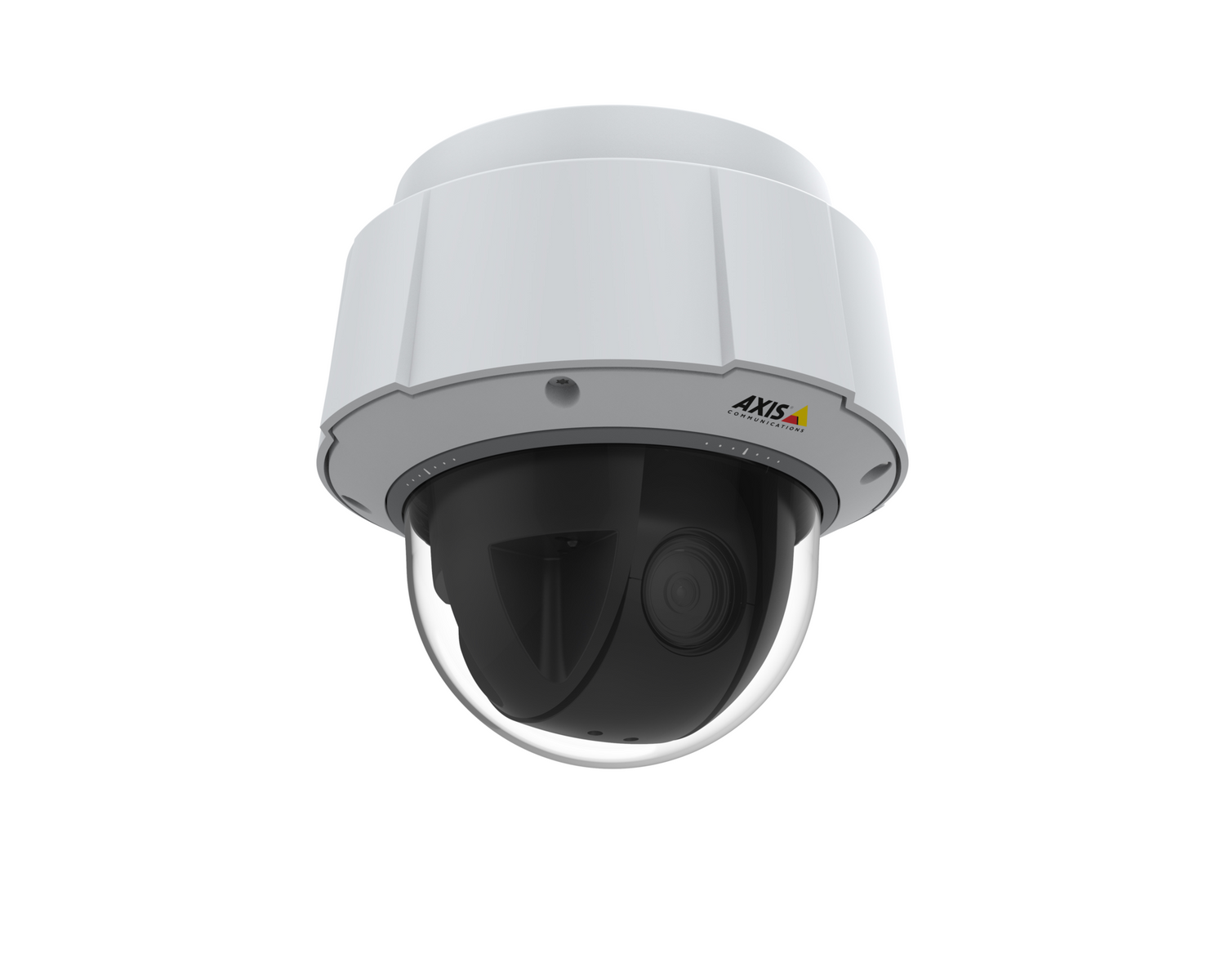 Q 6075 e wall mount camera angled right.