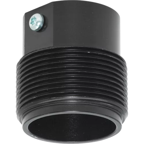 Black AXIS t91a06 pipe adapter from front angle.