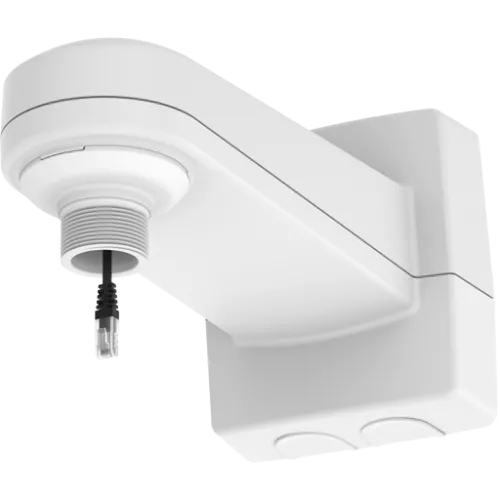 White AXIS T91h61 Wall mount angled left.