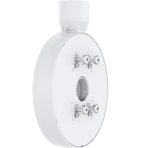 White AXIS t94v01c dual camera mount.