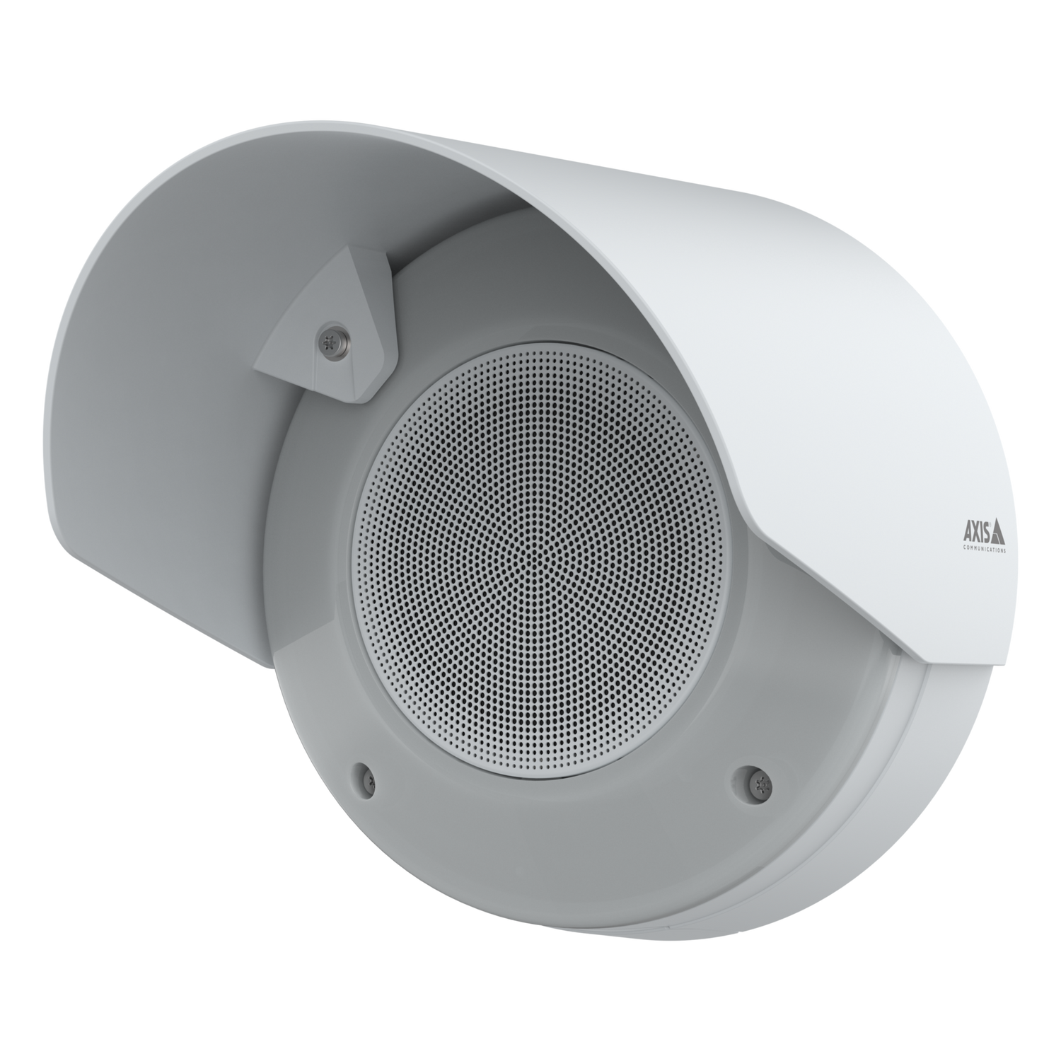 AXIS White d4200e network strobe siren with weathershield.