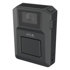 w102 body warn camera, black, left angle.
