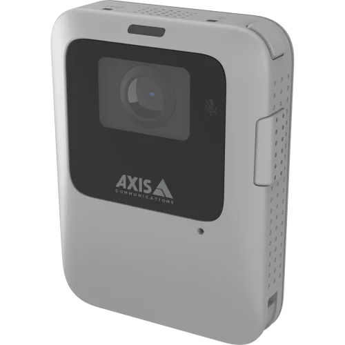 w110 body warn camera, grey, side profile.